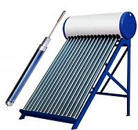 Солнечный водонагреватель 100л интегрированныЙ косвенного нагрева (напорные). Для сезонного использования. 