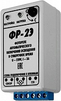 Фотореле аналоговое ФР-2Э (бесконтактное 3А/IP30) Гермосенсор 2 метра, на дин-рейку