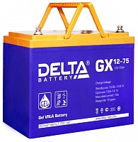Аккумуляторные батареи Delta GX 12-75